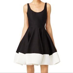 Halston Heritage Faille tulip dress